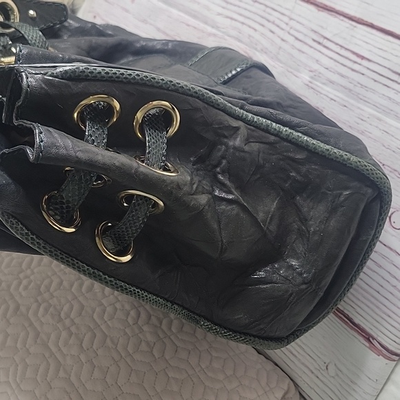 JIMMY CHOO Ramona Large Green Leather Bag - Picture 3 of 15